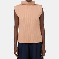 Sleeveless Ribbed Knit Top