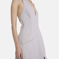Flared Halter-neck Dress