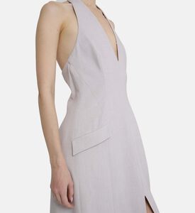 Flared Halter-neck Dress