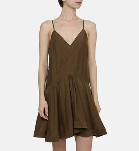 Danielle Cotton-blend Mini Dress