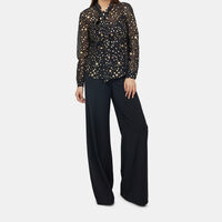 Lame Star Printed Silk Shirt