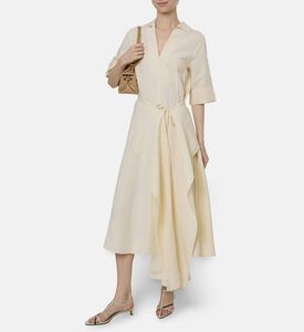 Beatrice B Asymmetric Layered Midi Dress, Model View