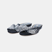 Crystals Open-toe Flat Heels