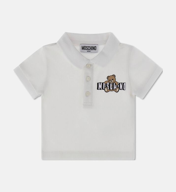 Moschino BKT Teddy Logo Graphic Polo Shirt, Packshot View
