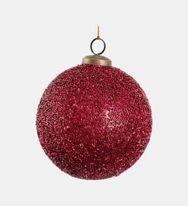 Shishi Glass Beaded Ball, Red, 10-cm, Packshot View