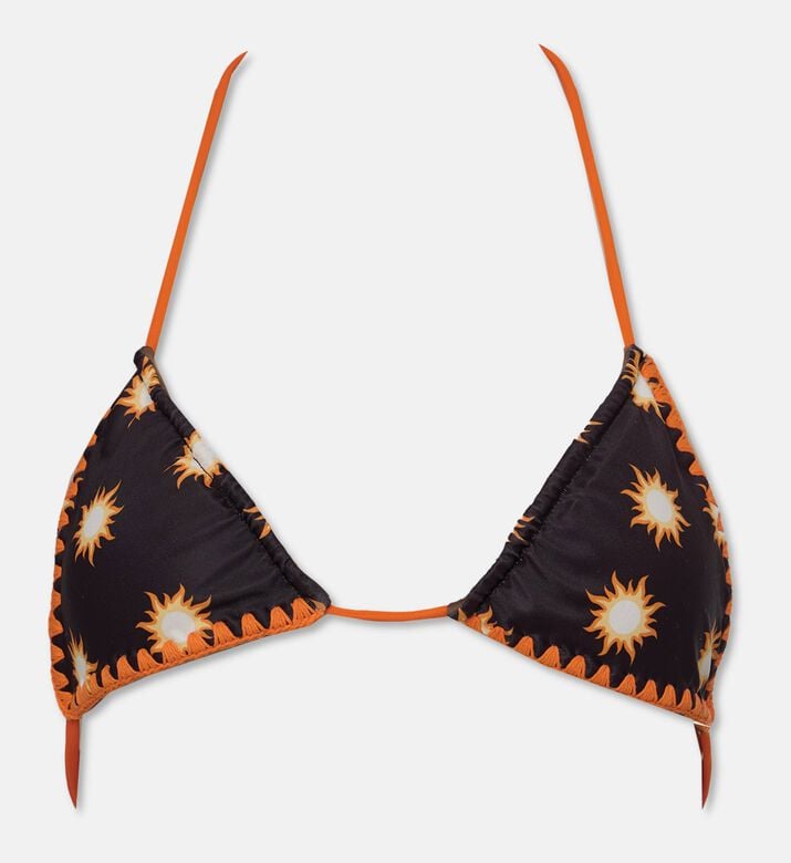 Leslie Amon Sunburst-print Adjustable Triangle Top, Packshot View