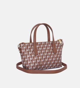 حقيبة يد صغيرة بطبعة لوغو الماركة