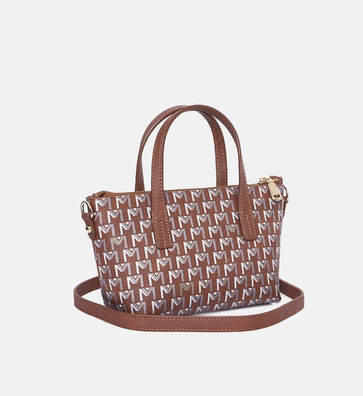 حقيبة يد صغيرة بطبعة لوغو الماركة