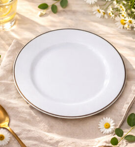 Home Deco and More Silver-rimmed Presentation Plate - 31 Cm, Packshot View