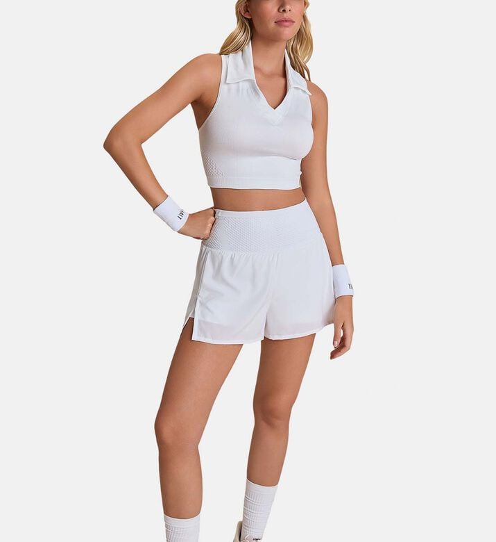 LIVE! Wide-band Mesh Shorts, White, S, Model View LIVE! Wide-band Mesh Shorts, White, S, Model View