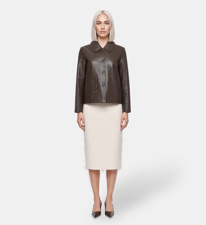 Ba&sh Milos Peter Pan Collar Jacket, Model View