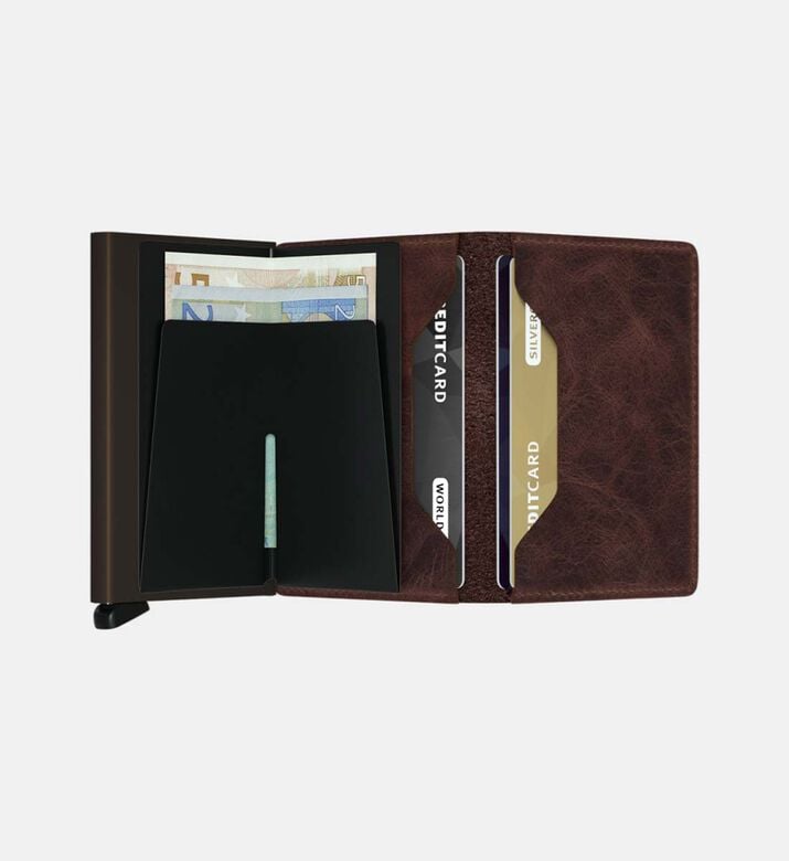 محفظة جلدية أصلية رفيعة