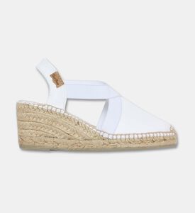 Toni Pons Ter Linen Mid-wedge Espadrille, White, Eu-40, Packshot View