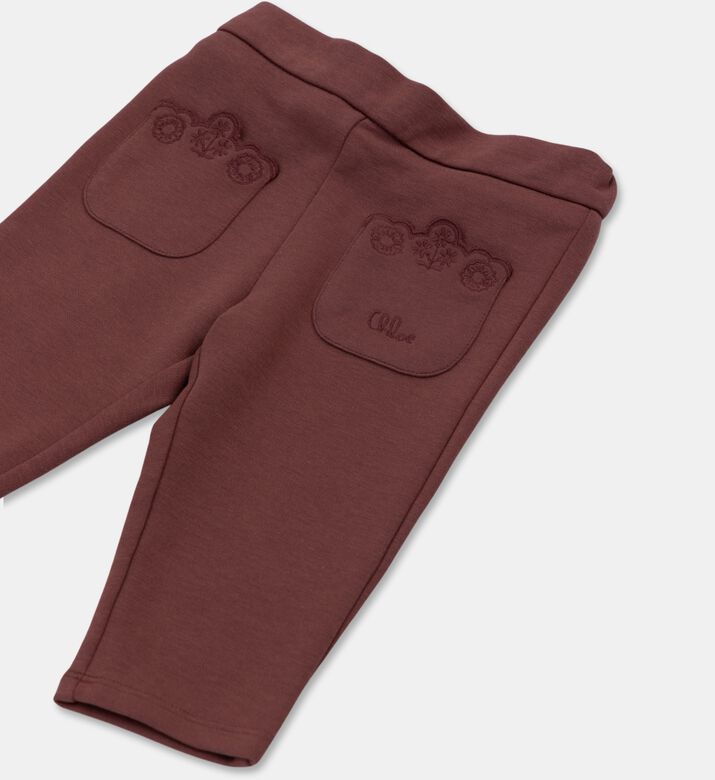 Chloe Embroidered Back Pockets Logo-detail Pants, Packshot View