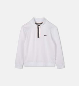 سويت شيرت بياقة عالية وسحاب