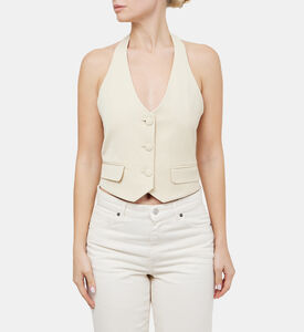 Good Buttoned Sleeveless Jacket