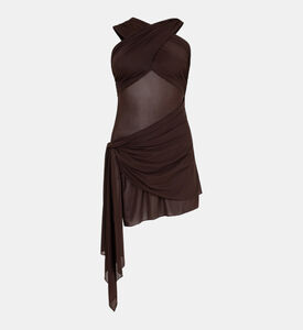 فستان إيزل جيرسيه غير متماثل