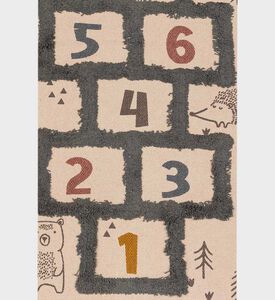 Cotton Step-print Floor Rug Cotton Step-print Floor Rug