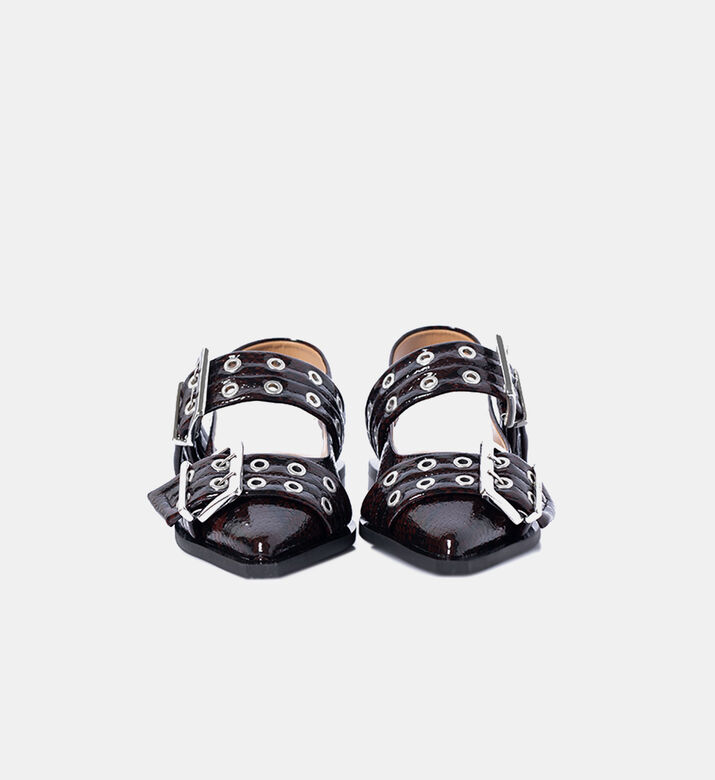 Buckle-detail Flat Shoes