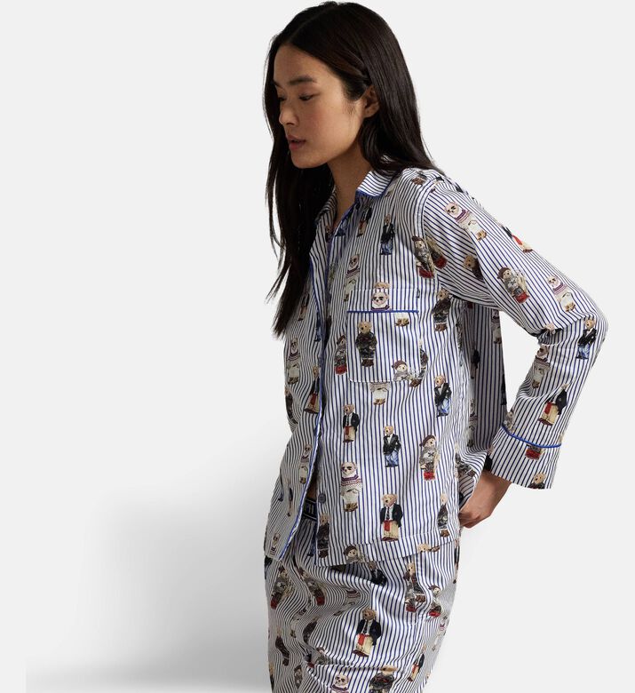 Polo by Ralph Lauren Bear-print Button Closure Pajama Set, Model View