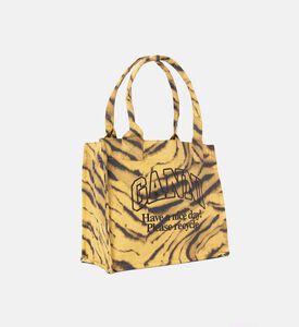 Ganni Large Zebra-print Shopper Bag, Packshot View