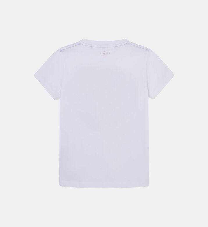 تيشيرت بشعار تروبيكال بقصة ضيق