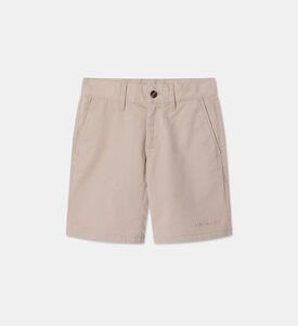 Embroidered Logo Chino Shorts