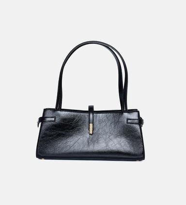 Isla Leather Wide Tote Bag