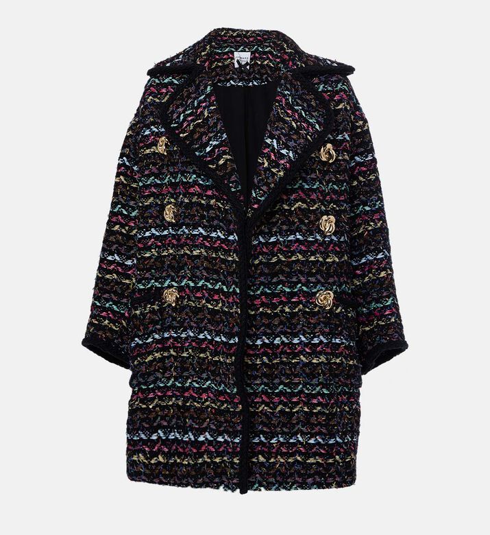 Tweed Double-breasted Coat