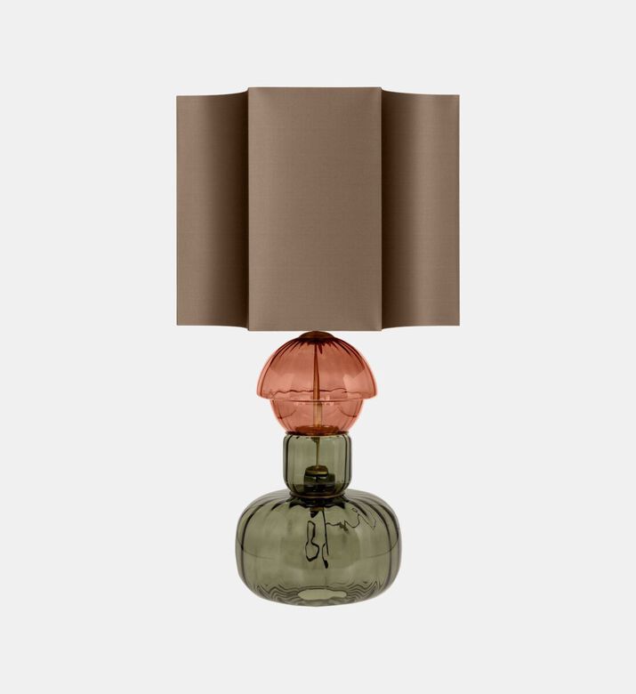 Versmissen Glass Round Base Table Lamp, Multicolor, Packshot View