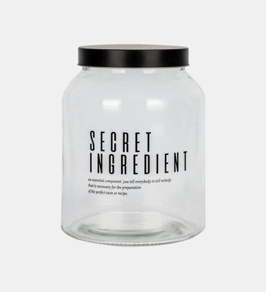 Glass Secret Ingredients Storage Jar- 3000 Ml