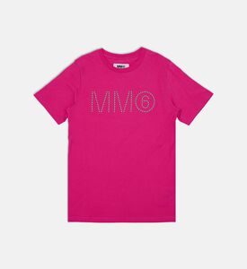 تي شيرت جيرسيه مرصع بشعار الماركة