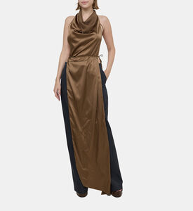 فستان طويل درابيه