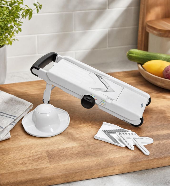 Oxo Stainless Steel V-blade Mandoline, Model View