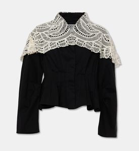 Sea, New York Alina Lace Collar Cropped Jacket, Packshot View