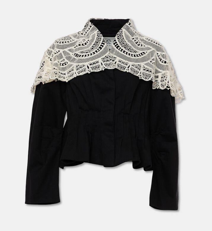 Sea, New York Alina Lace Collar Cropped Jacket, Packshot View