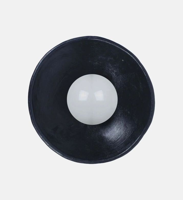 Home Deco and More Mitti Iron Terracotta Wall Lamp, Blue, 10x23x23-cm, Packshot View