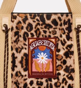 Agua Bendita Vintage Patch Leopard-print Tote Bag, Packshot View
