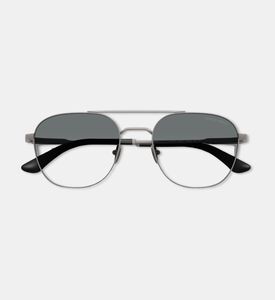Giorgio Armani Pilot Metal Frame Rectangular-shaped Sunglasses, Packshot View