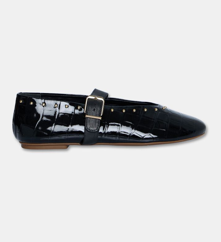 Schutz Croc-embossed Mary Jane Flats, Packshot View