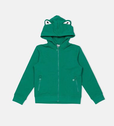 Frog Design Hooded Cardigan