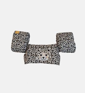 عوامة بشكل سترة مقاومة للماء بقماش متين بطبعة وجه نمر