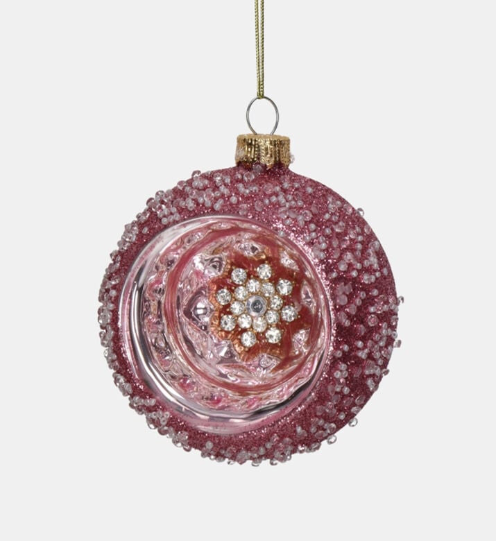 Rhinestones Holed Hanging Ball- 8 Cm