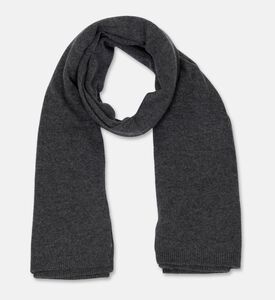 Galeries Lafayette Knit Regular-fit Scarf, Dark-grey, Packshot View