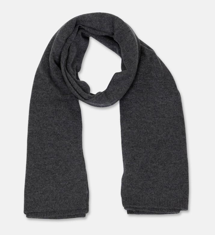 Galeries Lafayette Knit Regular-fit Scarf, Dark-grey, Packshot View
