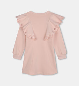 فستان قطن صوف بتفاصيل صدفية