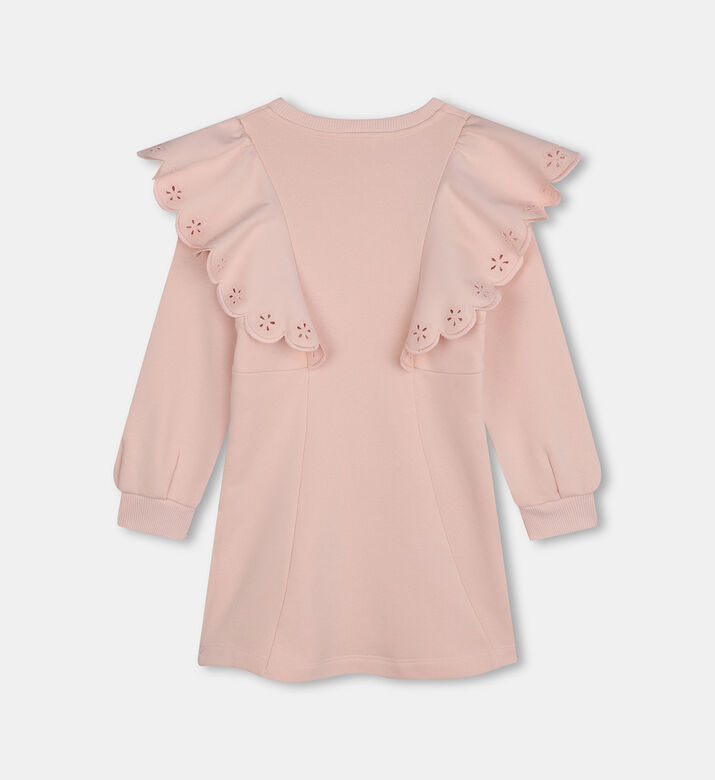 Cotton Fleece Shell-detail Dress