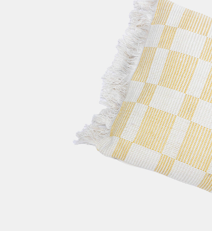 Home Deco and More Poltro Frayed Edges Cotton Cushion, Packshot View