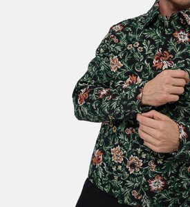 Les Deux Jaiden Floral Jacquard Long-sleeve Overshirt, Model View