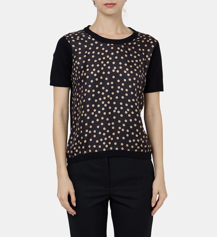 Weill Dotted Short-sleeve Pullover, Model View